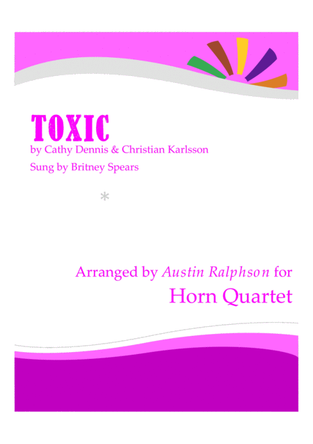 Free Sheet Music Toxic Horn Quartet