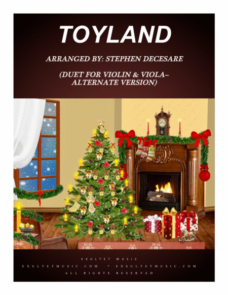 Free Sheet Music Toyland Duet For Violin And Viola Alternate Version