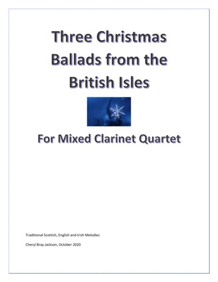 Free Sheet Music Traditional Christmas Medley For Four Clarinets