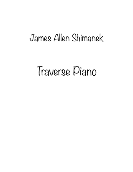 Free Sheet Music Traverse Piano