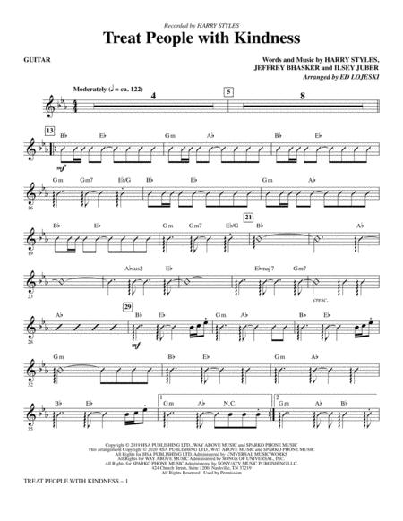 Treat People With Kindness Arr Ed Lojeski Guitar Sheet Music