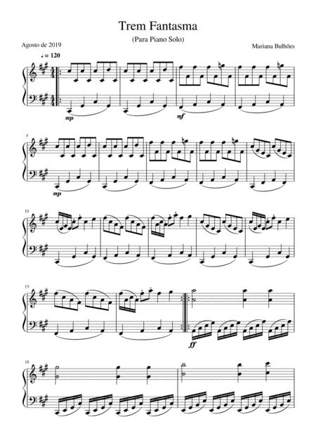 Trem Fantasma M Bulhes Sheet Music