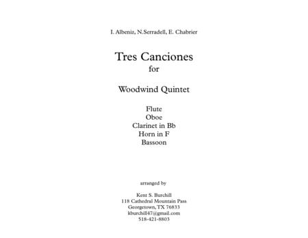 Tres Canciones Sheet Music