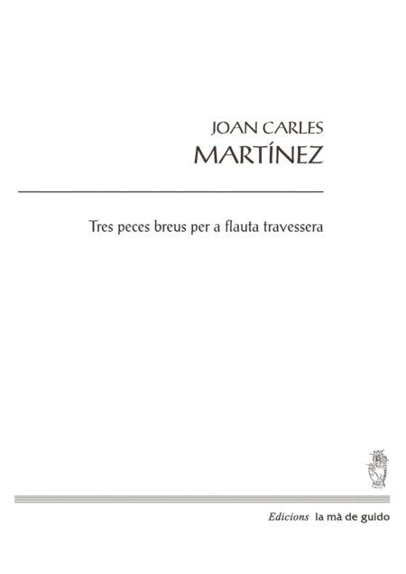 Free Sheet Music Tres Peces Per A Flauta Travessera