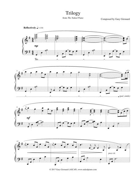 Trilogy Original Version Sheet Music