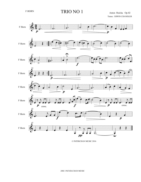 Trio 1 Sheet Music