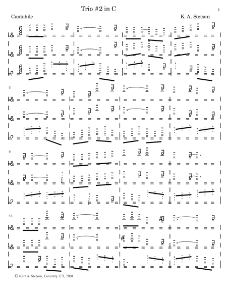 Trio 2 For Two Recorders And Viola Da Gamba Sheet Music