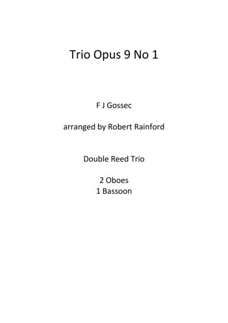 Free Sheet Music Trio Opus 9 No 1