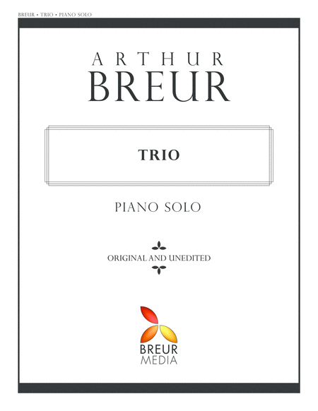 Trio Piano Solo Miniature Sheet Music