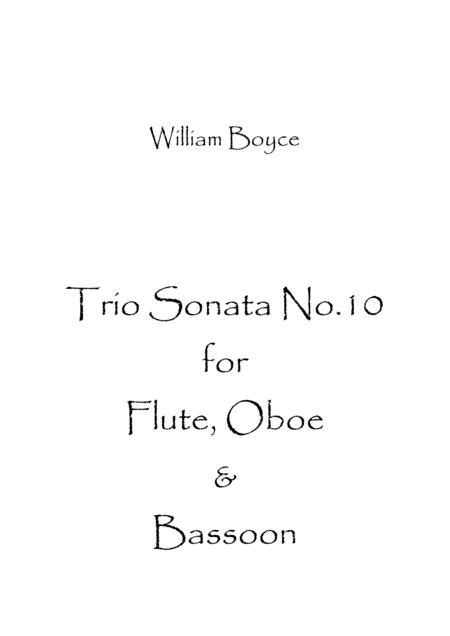 Free Sheet Music Trio Sonata No 10
