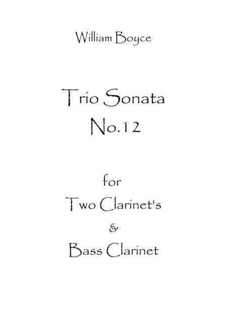 Free Sheet Music Trio Sonata No 12