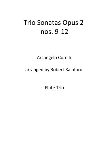 Free Sheet Music Trio Sonatas Op 2 Nos 9 12