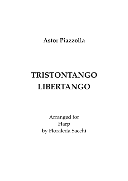 Tristontango Y Libertango Sheet Music