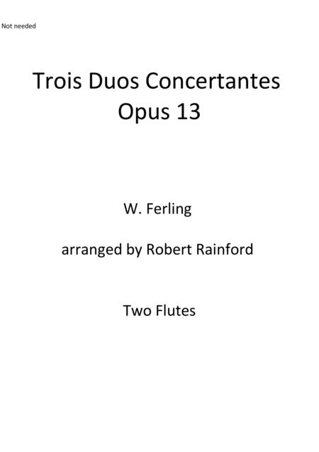 Trois Duos Concertante Sheet Music