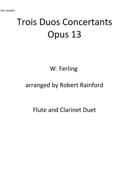 Trois Duos Concertantes Op 13 Page 1