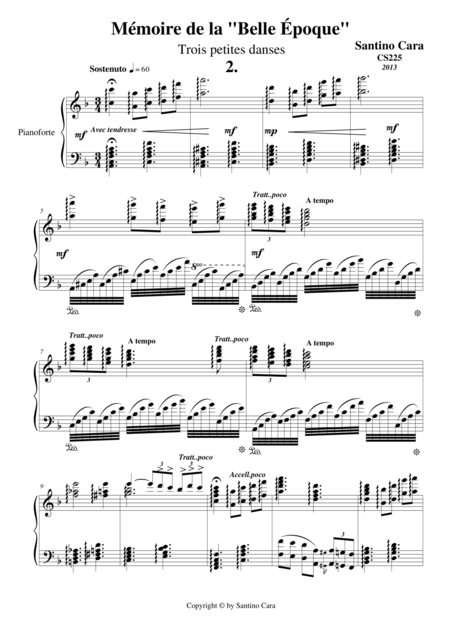 Free Sheet Music Trois Petites Danses Pour Piano Danse No 2