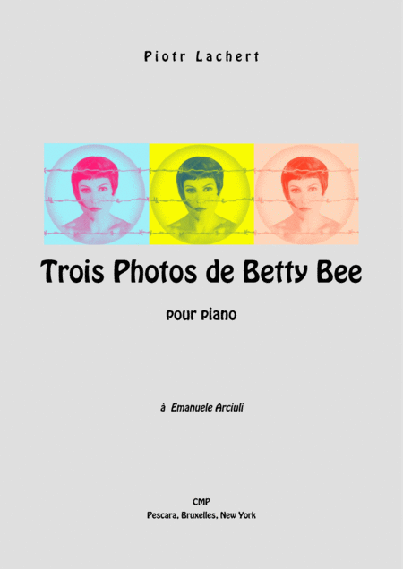 Trois Photos De Betty Bee Pour Piano Sheet Music