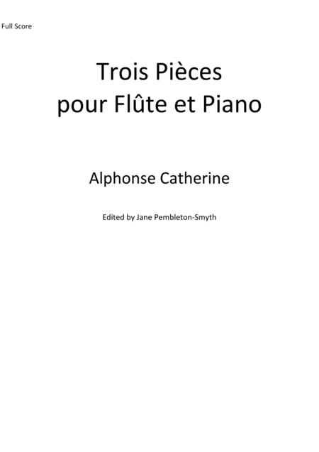 Free Sheet Music Trois Pieces