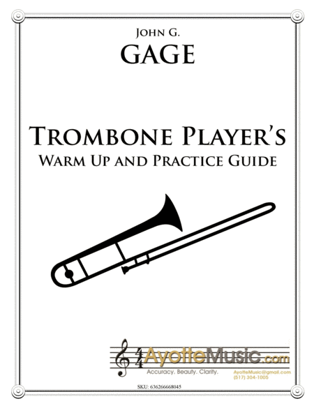 Trombone Players Warm Up And Practice Guide Sheet Music