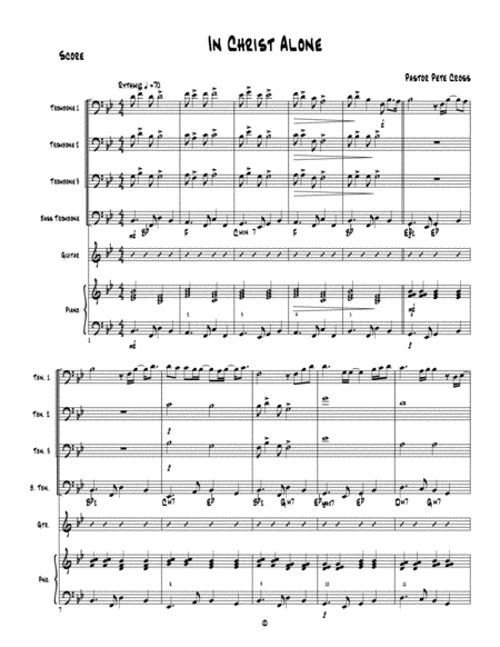 Trombone Praise In Christ Alone Sheet Music