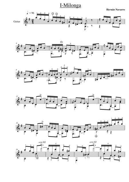 Free Sheet Music Trptico Criollo