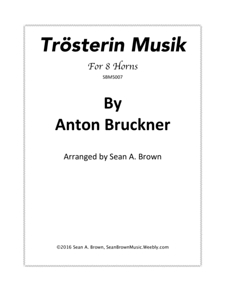 Free Sheet Music Trsterin Musik