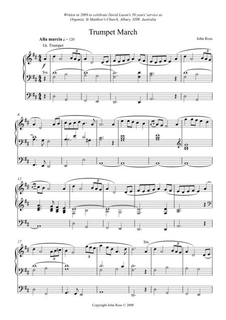 Free Sheet Music Trumpet March
