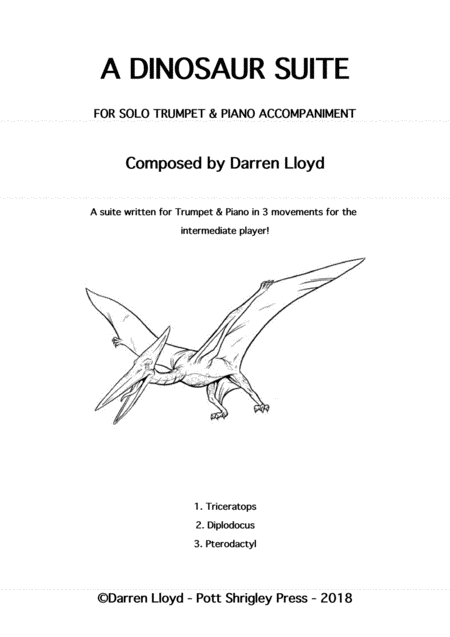 Free Sheet Music Trumpet Piano A Dinosaur Suite