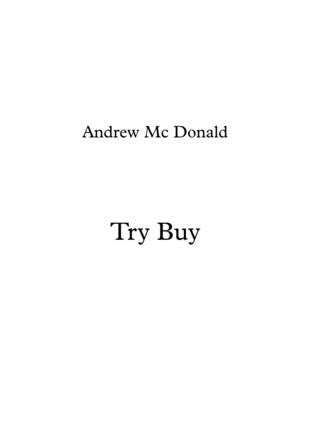 Try Buy Sheet Music