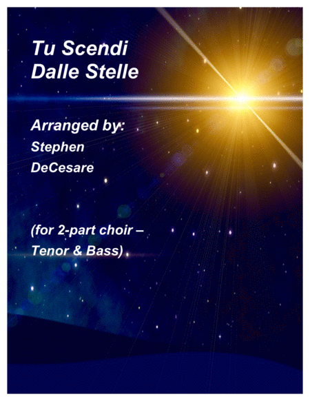 Tu Scendi Dalle Stelle For 2 Part Choir Tenor Bass Sheet Music