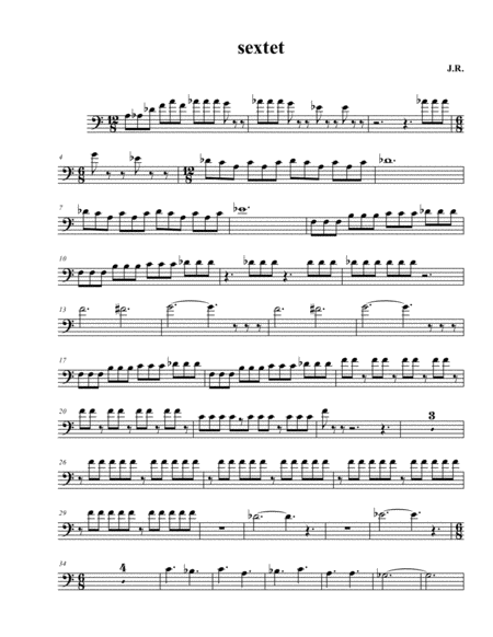 Free Sheet Music Tuba Sextet Fantasy Euphonium 1