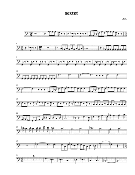 Tuba Sextet Fantasy Tuba 1 Sheet Music