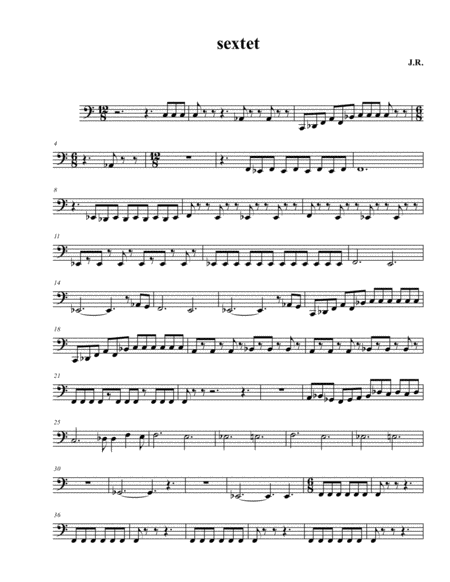 Tuba Sextet Fantasy Tuba 3 Sheet Music