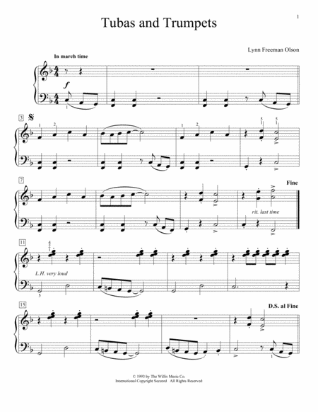 Tubas And Trumpets Sheet Music