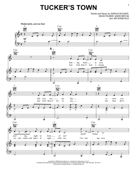 Tuckers Town Sheet Music