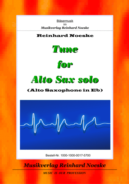 Tune For Alto Sax Solo Sheet Music