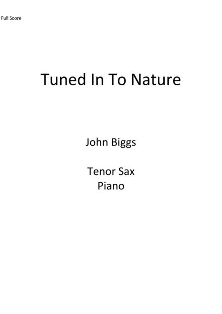 Free Sheet Music Tuned In To Nature