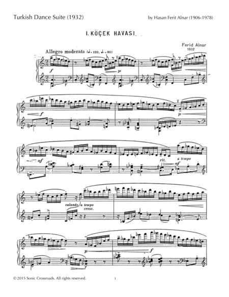 Turkish Dance Suite Sheet Music