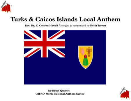 Turks Caicos Islands Local Anthem For Brass Quintet Sheet Music