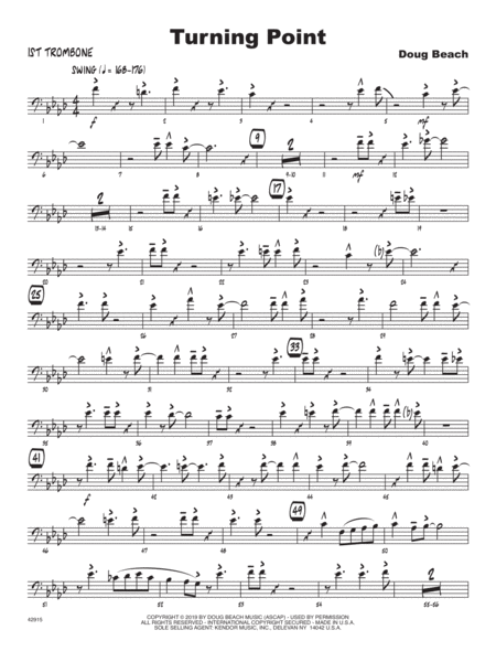 Turning Point 1st Trombone Sheet Music