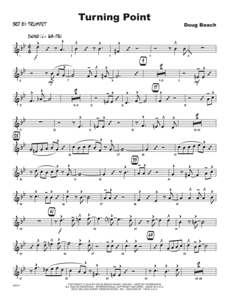 Turning Point 3rd Bb Trumpet Sheet Music