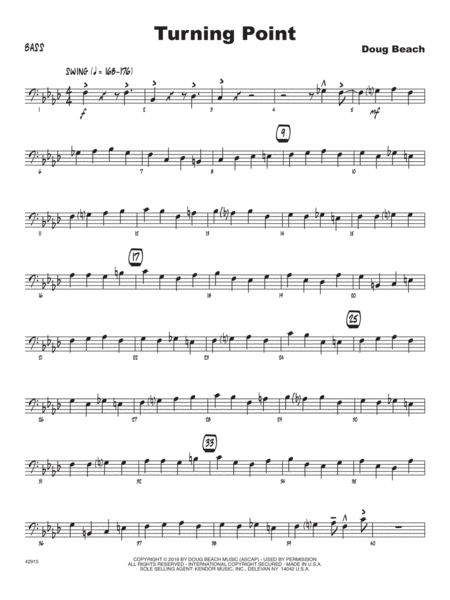 Free Sheet Music Turning Point Bass