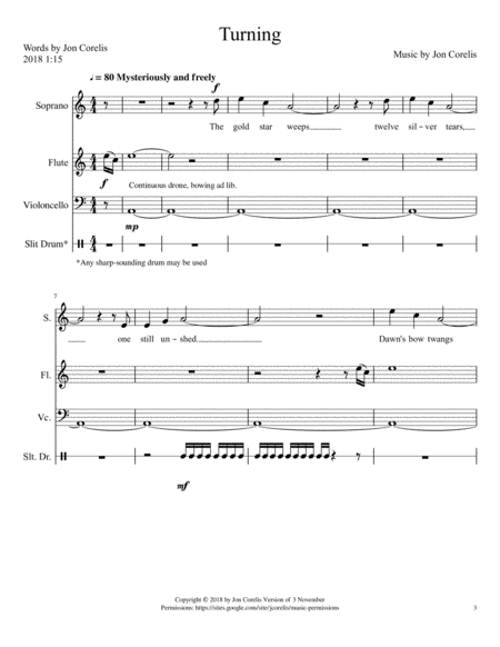 Turning Sheet Music