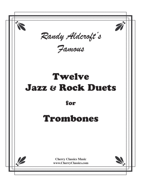 Twelve Jazz Rock Duets For Trombones Sheet Music