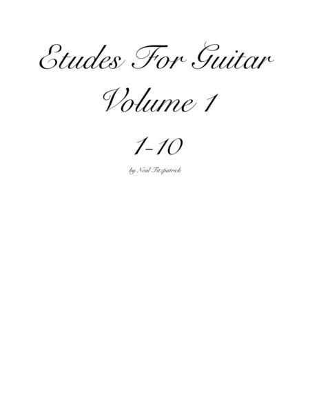 Free Sheet Music Twenty Etudes For Guitar Vol 1 No 1 10