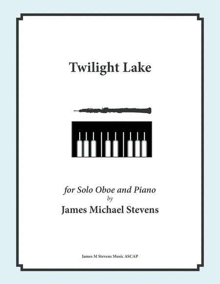 Twilight Lake Oboe Piano Sheet Music