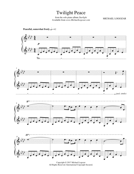 Twilight Peace Sheet Music