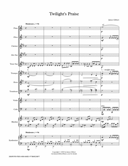 Free Sheet Music Twilights Praise Ie021