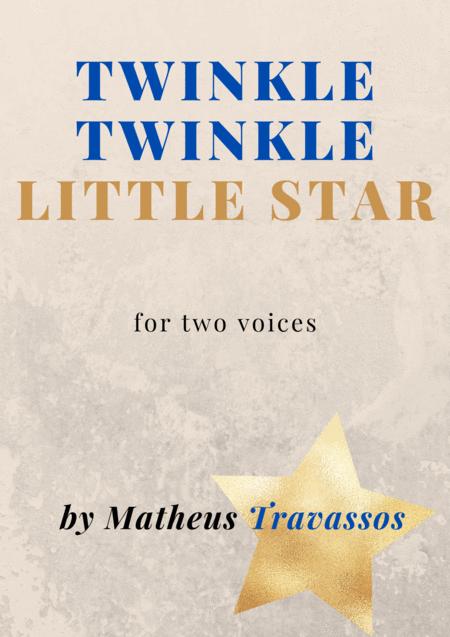Twinkle Twinkle Little Star For Two Voices Sheet Music