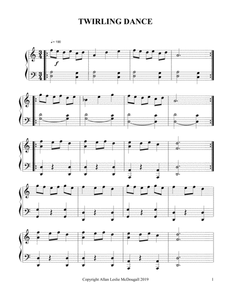 Twirling Dance Sheet Music